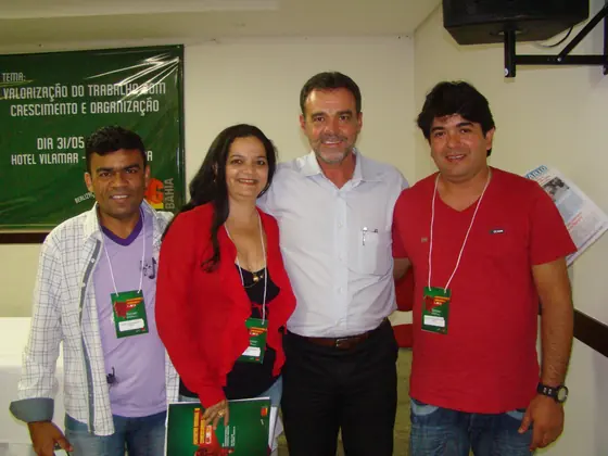 Participação em encontro de representação e articulação sindical.